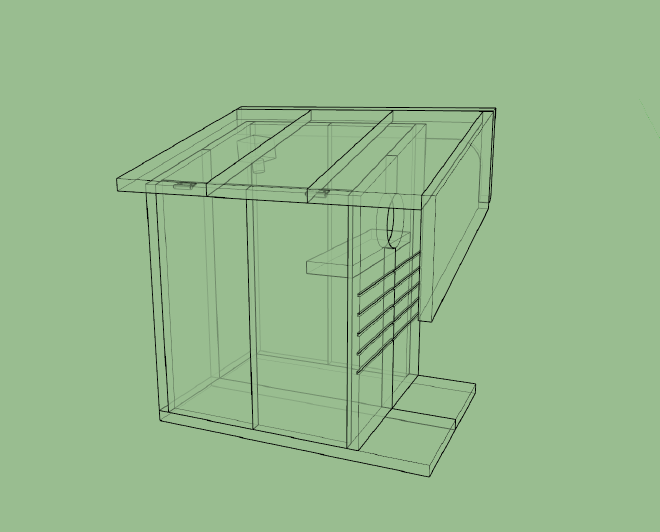 Squirrel Box Drawing